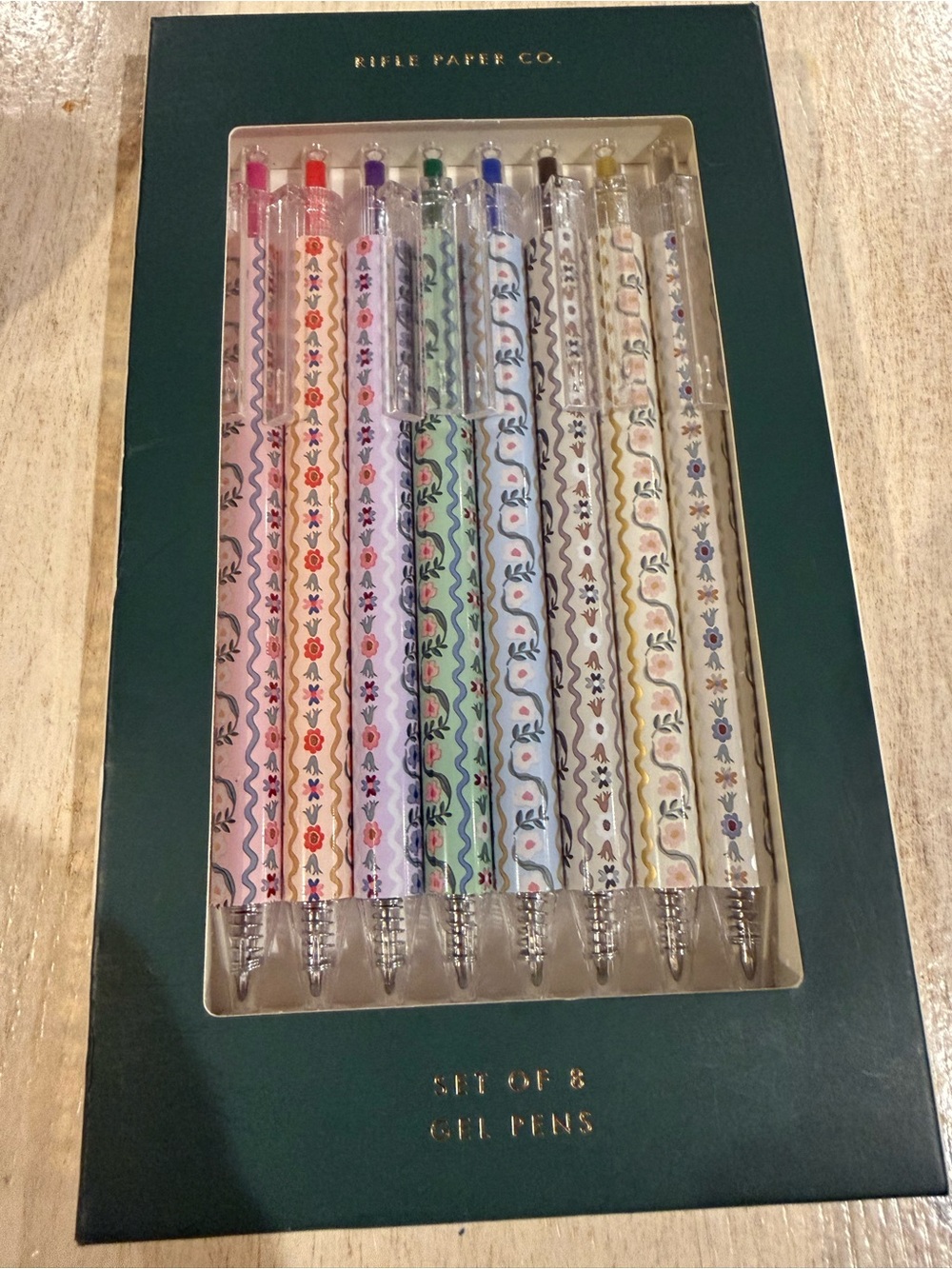New Rifle Paper Company Set of 8 Gel Pens